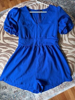 SHEIN Cobalt Blue Zipper Back Dress NWOT